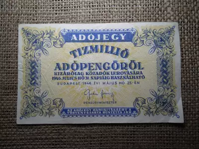 Tízmillió Adópengő 1946  