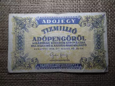 Tízmillió Adópengő 1946  