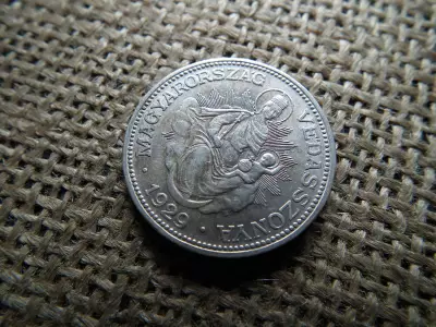 Ezüst 2 pengő 1929 , nagyon szép 