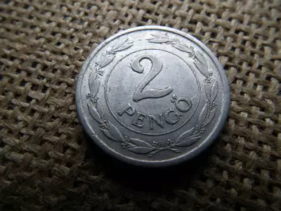 2 pengő 1941 , ritka , hullámos talpú , nagyon szép ! 