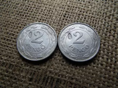 2 pengő 1941 , Magyar címer beütéssel , ellen-jeggyel ár/db