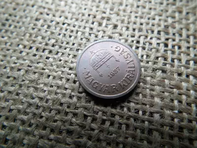 2 fillér 1937 , extra , verdefényes