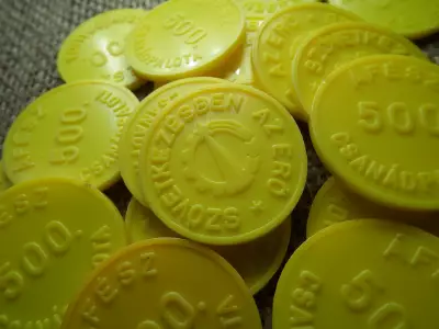 CSANÁDPALOTA ÁFÉSZ - MŰANYAG ZSETON - 500 forint , kétoldalas ! Ár/db