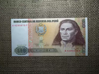 Peru 500 intis 1987 UNC A1
