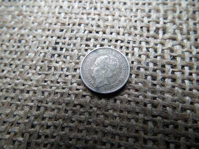 Hollandia , ezüst 10 cents 1928 , cent