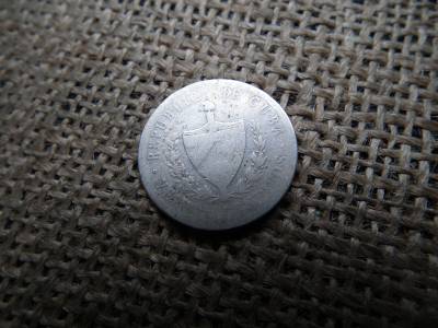 Kuba , ezüst 20 centavos 1920 