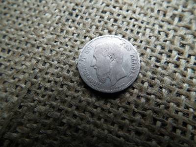 Belgium 50 centimes 1866 , cent 