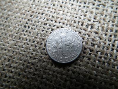 USA , ezüst dime 1959 D , 10 cent 