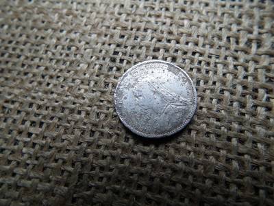 Egyesült Királyság , ezüst 6 pence 1888 