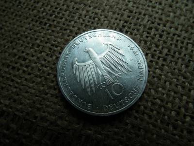 Németország , ezüst 10 márka 1991 A