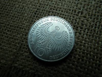 Németország , ezüst 10 márka 1972 D