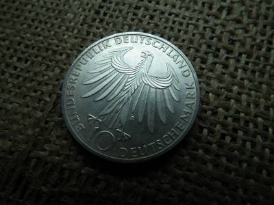 Németország , ezüst 10 márka 1972 F