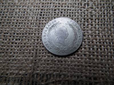 Ezüst 20 krajcár 1827 B , Frenc 