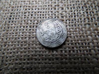 Portugáia , ezüst 2 ,50 escudos 1947 , escudo 