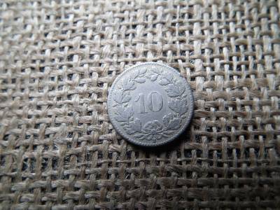 Svájc , 10 rappen 1921 