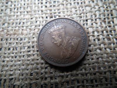 Ausztrália fél penny 1916 V. György