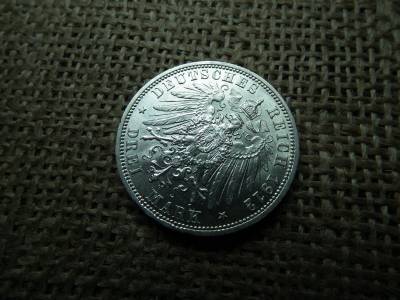 Birodalmi német , ezüst 3 márka 1912 A , drei mark , extra ! II. Vilmos