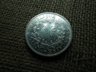 Franciaország , ezüst 10 francs 1970 , frank , extra 