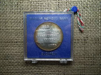 MNB tokos , ezüst 200 forint 1975 , MTA , extra ,Magyar Tudományos Akadémia