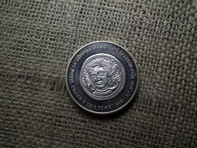 Ezüst PP emlékérem , 30 éves a Magyar Vagon és gépgyár éremgyűjtő szakkör 1988 , ÁP 900/1000 , 45,31g 