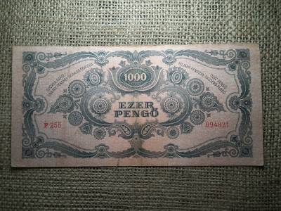 1000 pengő 1945 fordított hátlapi alapnyomat 