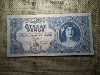 500 pengő 1945 , nagyon szép , hibás N 