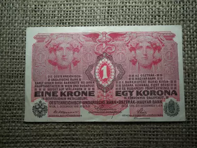 1 korona 1916 , felülbélyegzés nélkül 