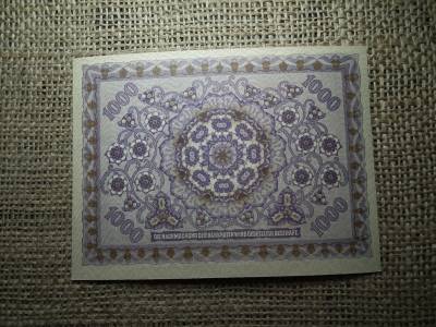 1000 korona 1922 , hajtatlan 