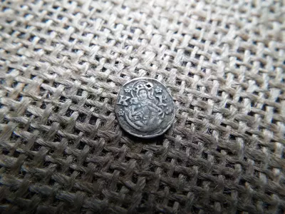 Miksa obulus 1576 KB , Körmöcbánya ÉH::767 , ezüst obolus 