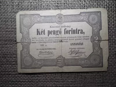 2 Pengő Forintra 1849 , Kossuth 