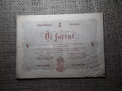 KOSSUTH BANKÓ - 5 FORINT 1848 , SZEPTEMBER 1. , hibás ékezet 