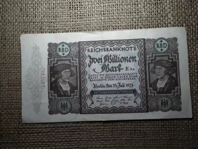 2 millió márka 1923 , Németország , zwei millionen mark 