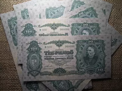 10 pengő 1929 , MINTA , nyomdai másolat , ofszet nyomás , nagyon jó minőségű !