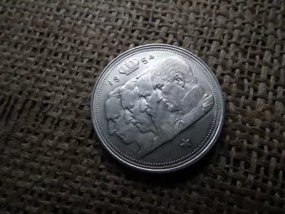 Belgium , ezüst 100 frank 1954  , francs 
