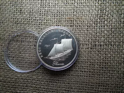 Ezüst 2000 forint 1998 PP , Régi Balatoni hajók 