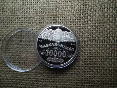 Ezüst 10000 forint 2014 PP , MNB 