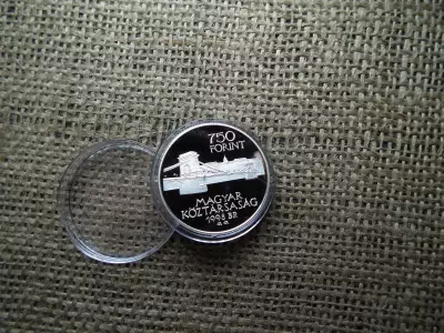 Ezüst 750 forint 1998 PP , 125 éves Budapest 