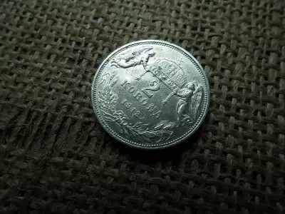 Ezüst 2 korona 1912 KB 