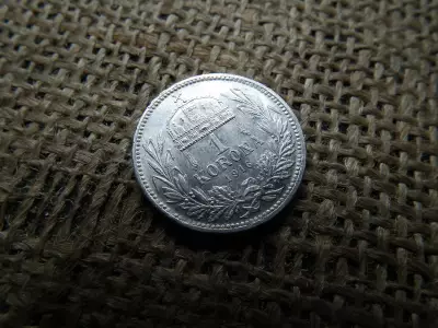 Ezüst 1 korona 1916 KB , extra 