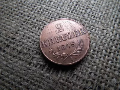 2 krajcár 1848 A , kreuzer 