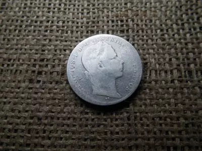 Ezüst 1 florin 1858 V , Velence , ritka 