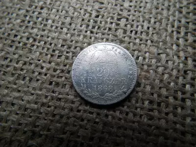 Ezüst 20 krajcár 1868 KB , MKVP 