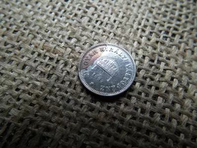 1 fillér 1894 KB , ezüstözött 