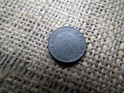 Birodalmi 5 pfennig 1943 G , reichspfennig 