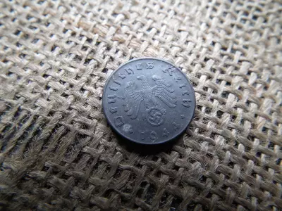 Birodalmi 5 pfennig 1944 D , reichspfennig 