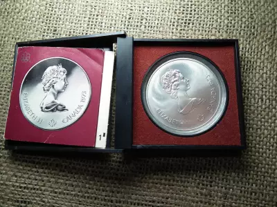 Kanada , ezüst 10 dollár 1973 , dísztokos , dollars 