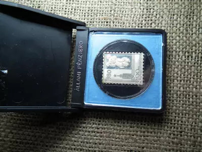 Állami Pénzverő , Moszkva 1980 ezüst PP bélyegérem 