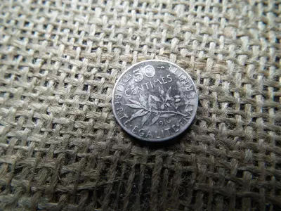 Franciaország , ezüst 50 centimes 1916 