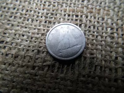 Kanada , ezüst 10 cent 1940 , cents 