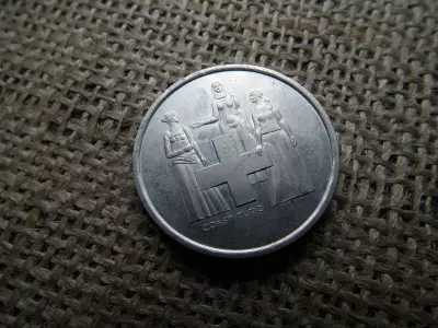 Svájc 5 frank 1974 , francs , nikkel 